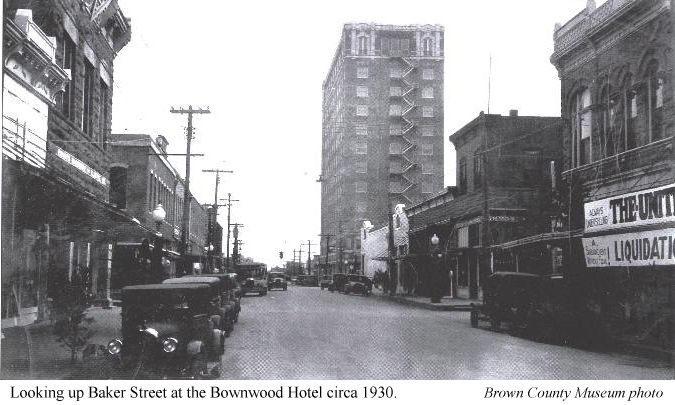 Brownwood Hotel ca 1930, Brown County, Texas