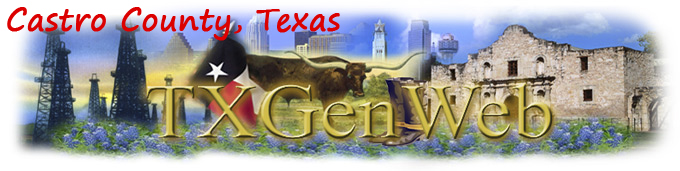 Castro County TXGenWeb Banner