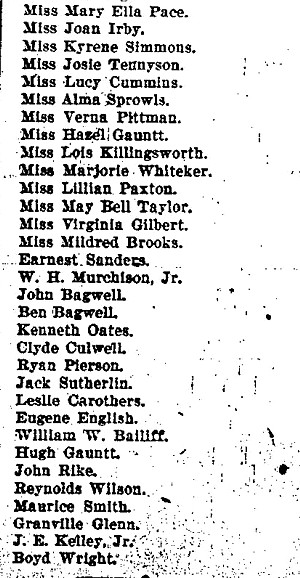 Closing Exercises Haskell High School, 1923, Haskell County, Texas