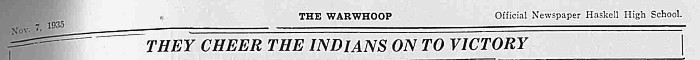 The Warwhoop, Haskell County, Texas