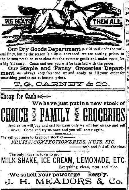 1897 Advertising, Haskell Free Press, Haskell County, Texas