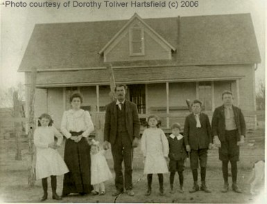 James Calvin Lewellen & Family, Haskell County, Texas