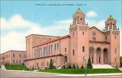 Municipal Auditorium, Big Spring, Howard County, Texas