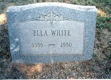 Ella White Tombstone