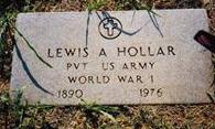 Lewis A. Hollar Tombstone