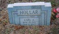 Earl A. Hollar Tombstone