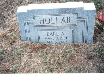 Earl A. Hollar Tombstone