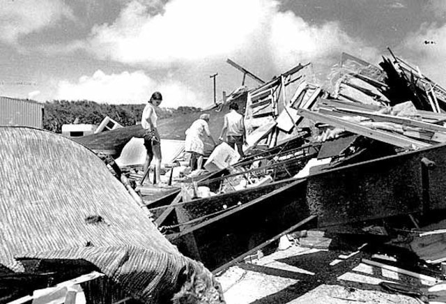 Hurrican Celia damage, 1970, Nueces County, Texas