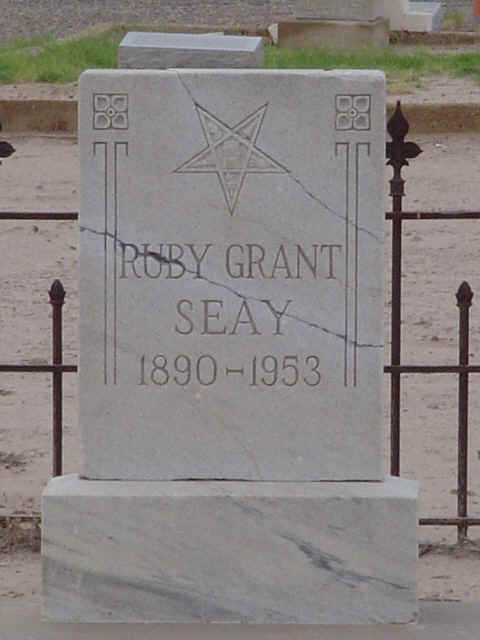 Ruby Grant Seay, Reeves County, Texas