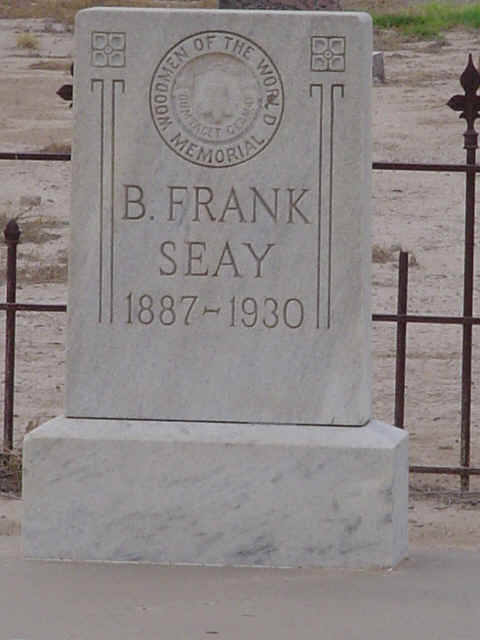 B. Frank Seay, Reeves County, Texas