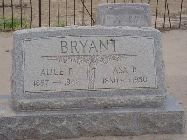 Asa B. & Alice E. Bryant, Reeves County, Texas