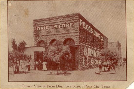 Pecos Drug Co 1908, Reeves County, Texas