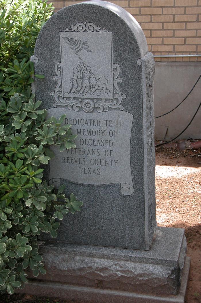 Veterans Memorial, Reeves County, TXGenWeb