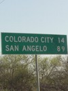 Mileage marker south of Dunn