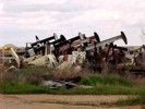 Pump jacks in storage