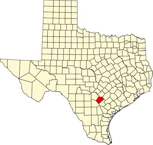 Wilson county map, Texas